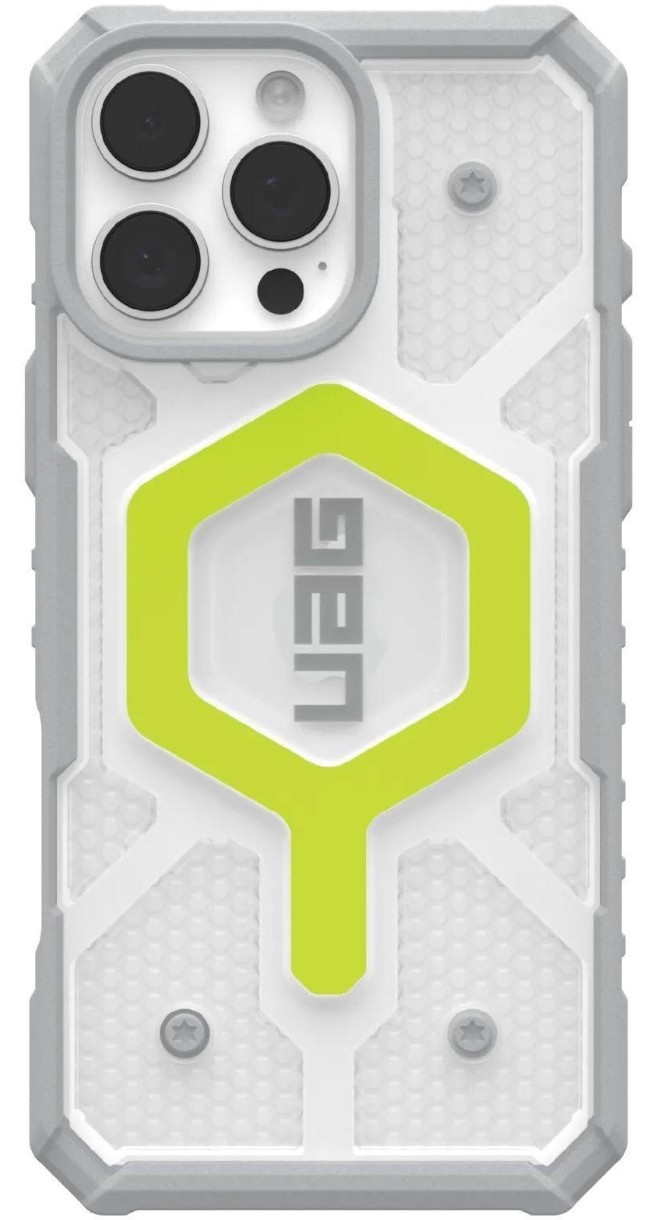 Чехол UAG iPhone 16 Pro Max Pathfinder CLR MagSafe Active Neon (114465118181)
