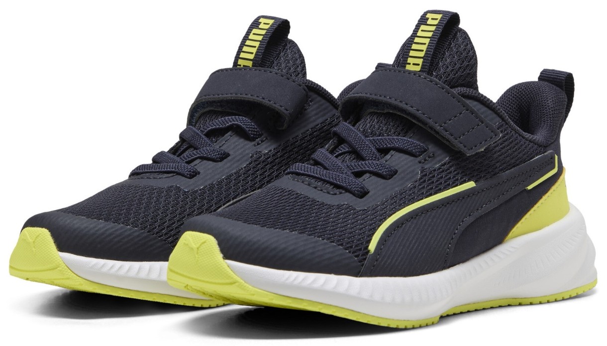 Adidași pentru copii Puma Flyer Lite 3 Ac+ Ps New Navy/Lemon Sherbert/Puma White, s.32.5