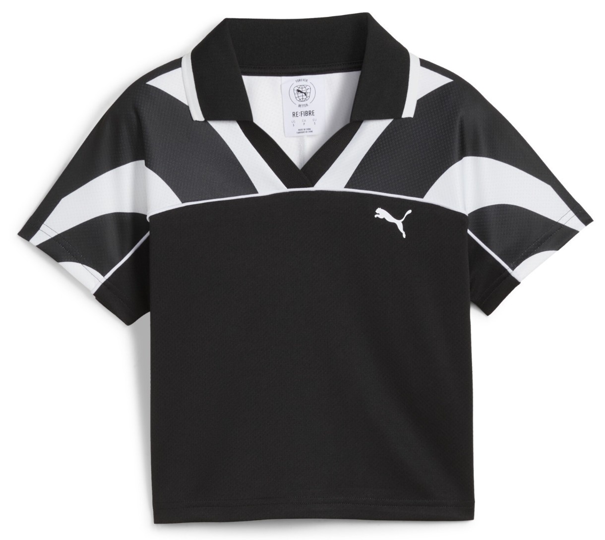 Женская футболка Puma Future Archive Football Jersey Baby Tee Puma Black/White, s.XL