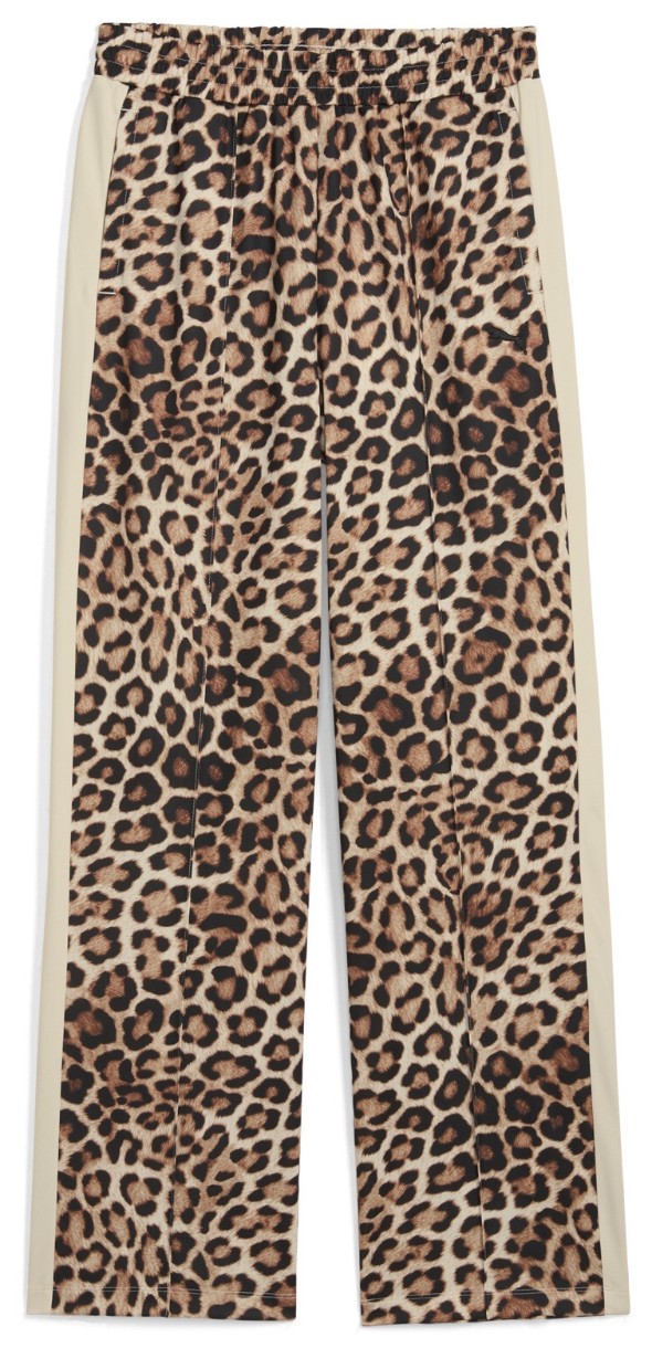 Женские спортивные штаны Puma T7 Leo Luxe Aop Straight Pants Op Alpine Snow, s.S