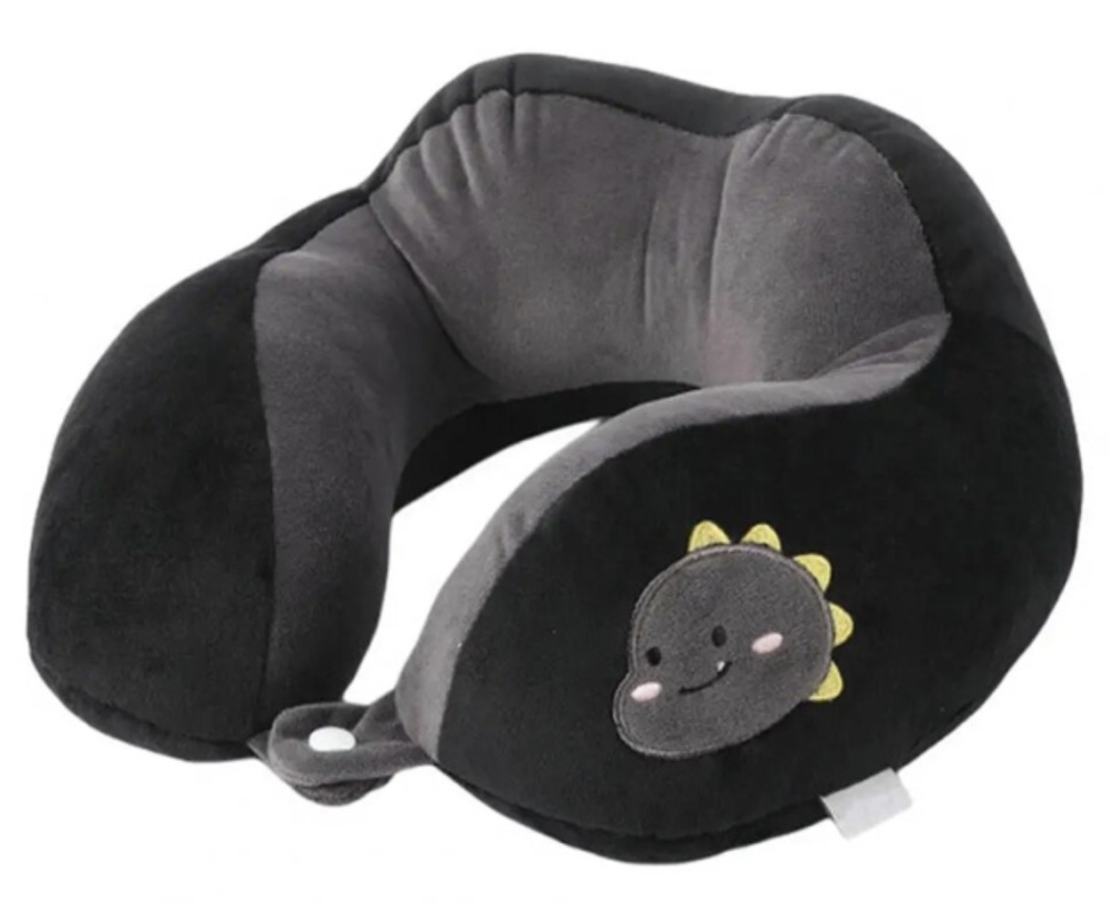Подушка туристическая New World Dinosaur Black (XLE023)