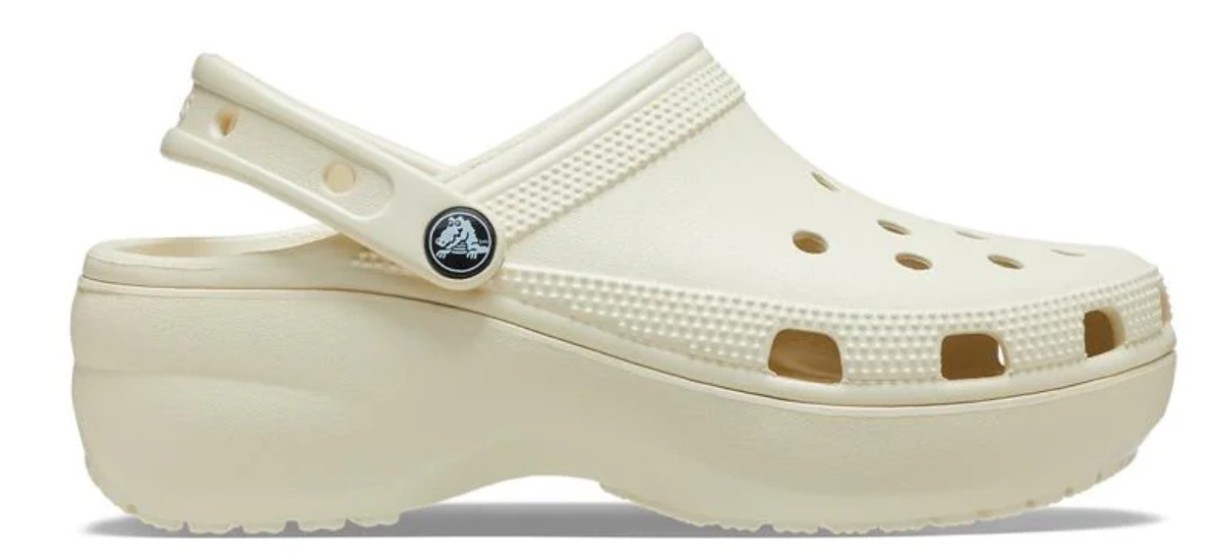 Шлёпанцы женские Crocs Classic Platform Clog W Bone, s.37-38