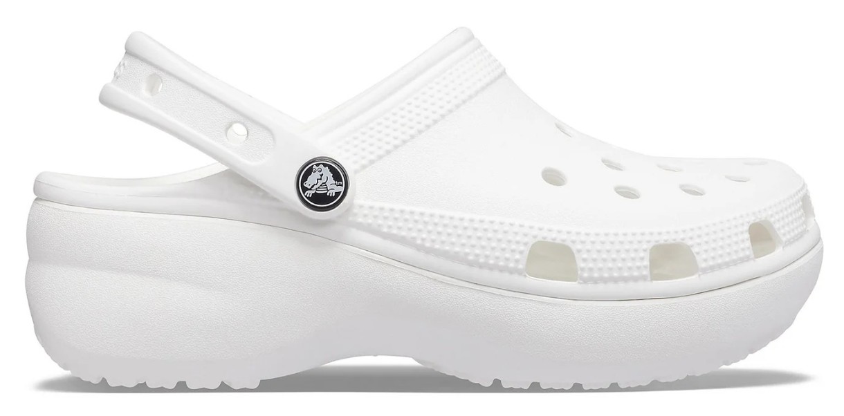 Шлёпанцы женские Crocs Classic Platform Clog W White, s.37-38