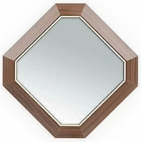 Oglindă Dogtas Logan 3200376485 Walnut/Gold