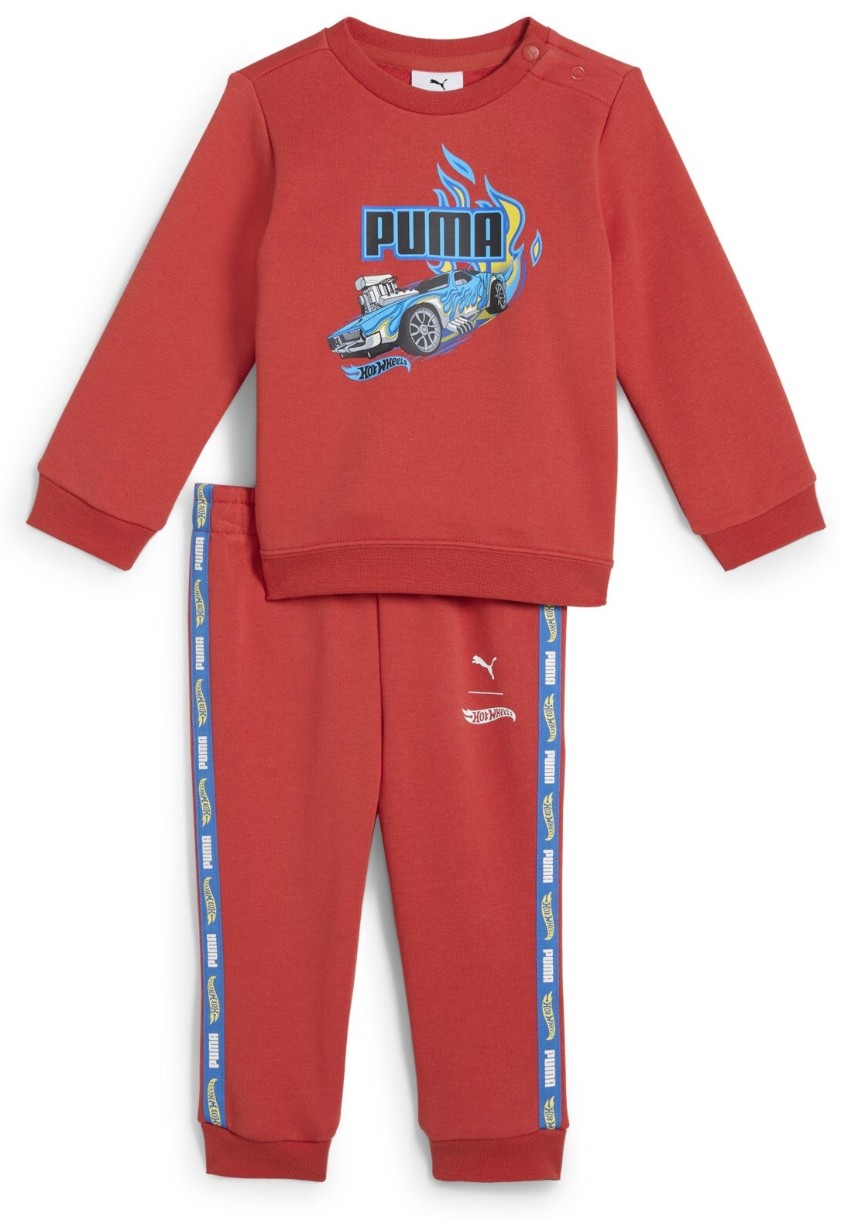 Детский спортивный костюм Puma X Hot Wheels Minicats Crew Set Inf Red Fire, s.80