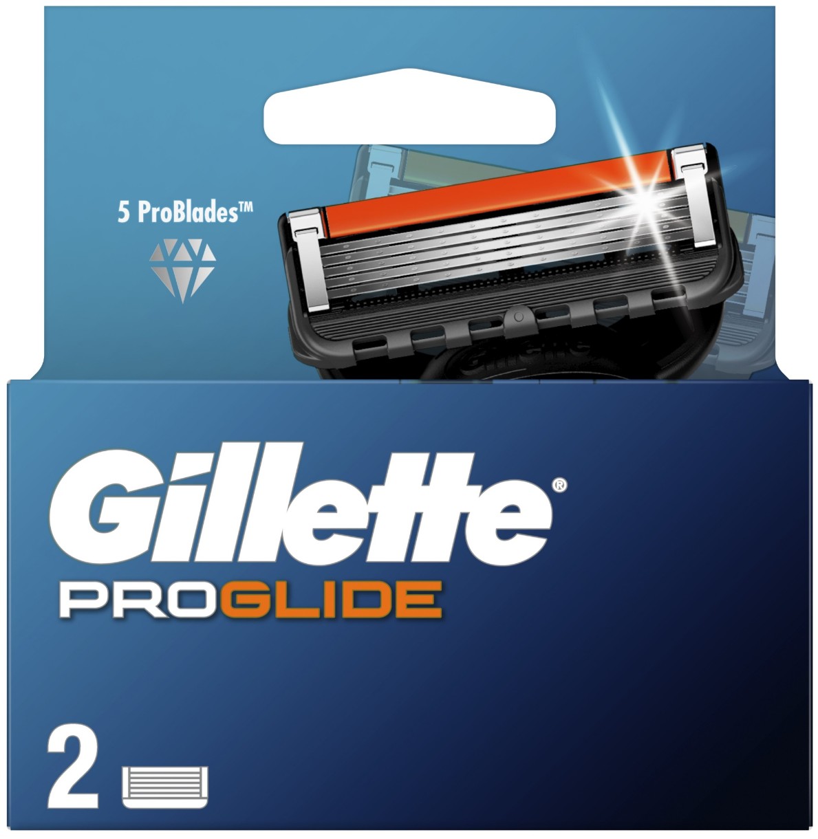 Кассеты для бритья Gillette Fusion Proglide 2psc
