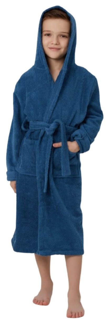 Детский халат Bumbacel Dark Blue 6-7 years (HBM2201_S24_6_3216)