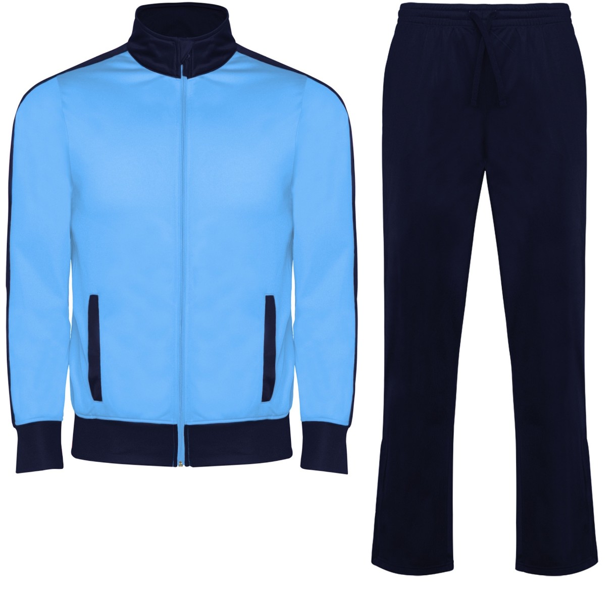 Мужской спортивный костюм Roly Esparta 0338 Sky Blue/Navy Blue, s.XL