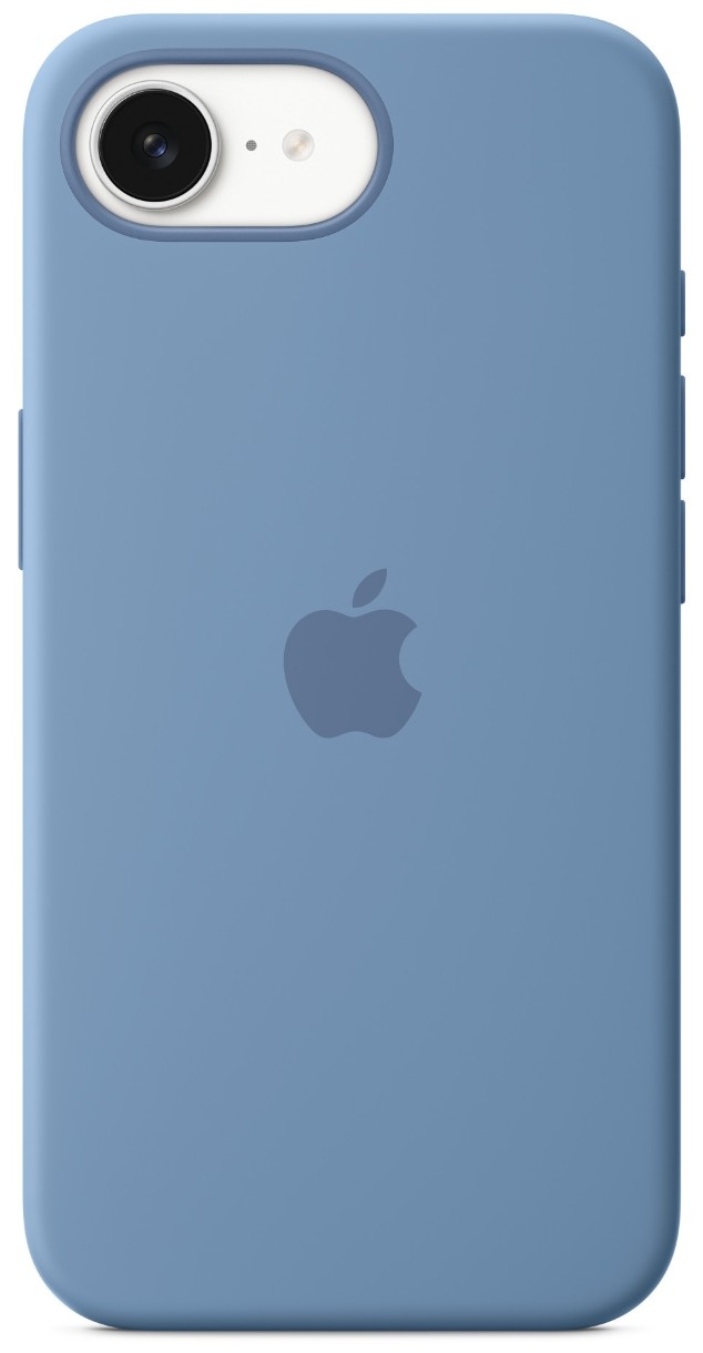 Husa de protecție Apple iPhone 16e Silicone Case Winter Blue