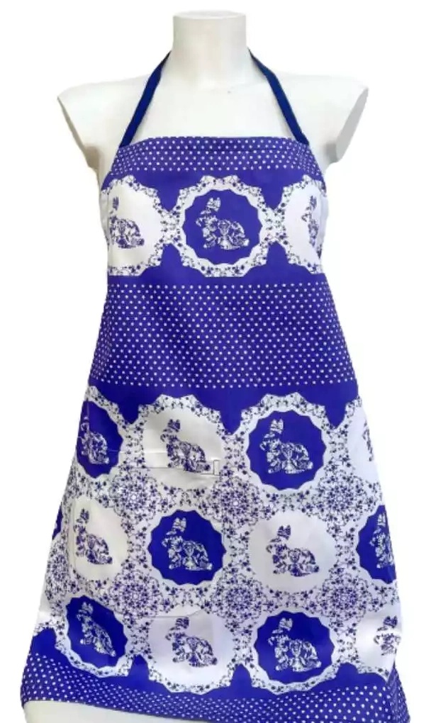 Șorț de bucătărie Bumbacel Blue Rabbits (SORT_1132_65x70)
