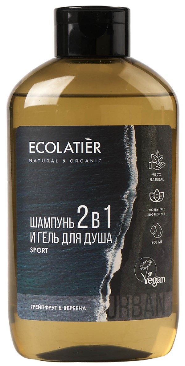 Гель для душа Ecolatier 2in1 Sport Grapefruit & Verbena 600ml