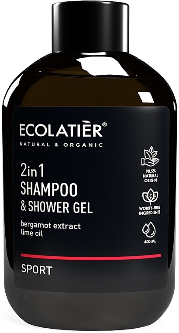 Gel de duș Ecolatier 2in1 Sport Shampoo & Gel 400ml