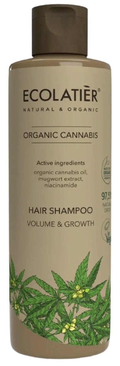 Șampon pentru păr Ecolatier Organic Cannabis Volume & Growth 250ml