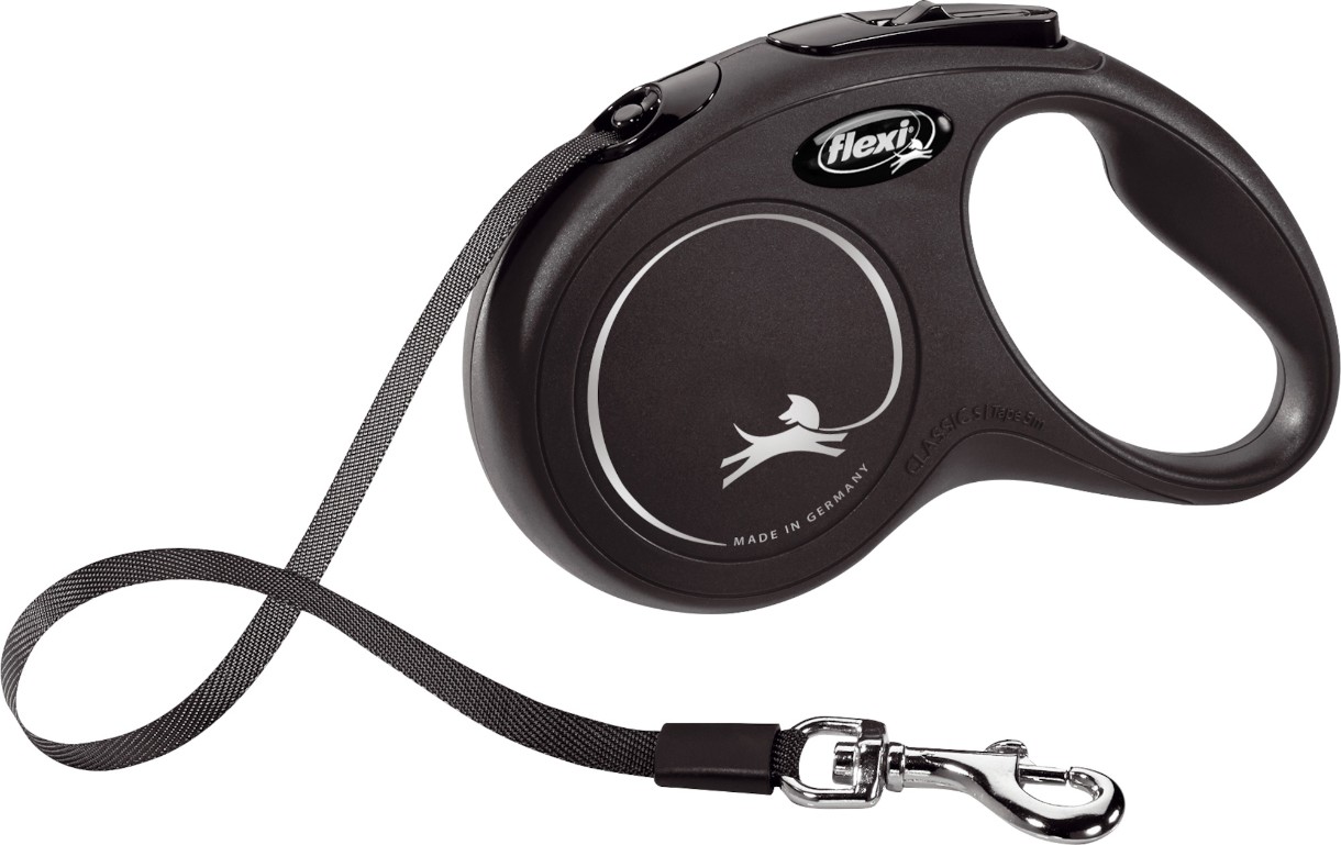 Lesă Flexi New Classic S Tape 5m Black