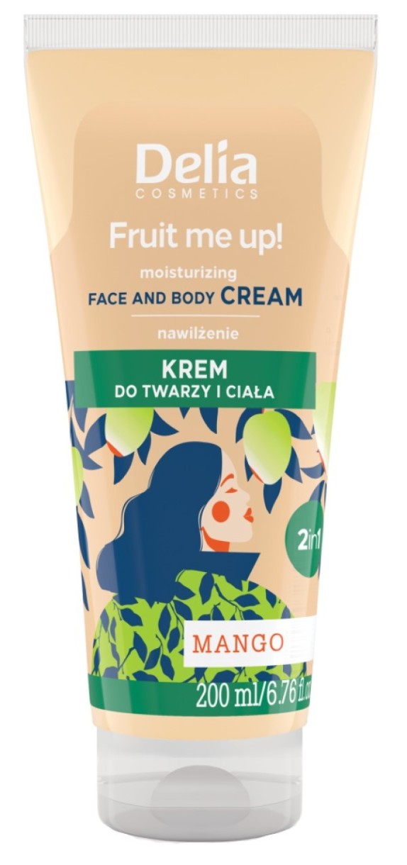 Cremă pentru corp Delia Fruit me up! Face & Body Mango 200ml