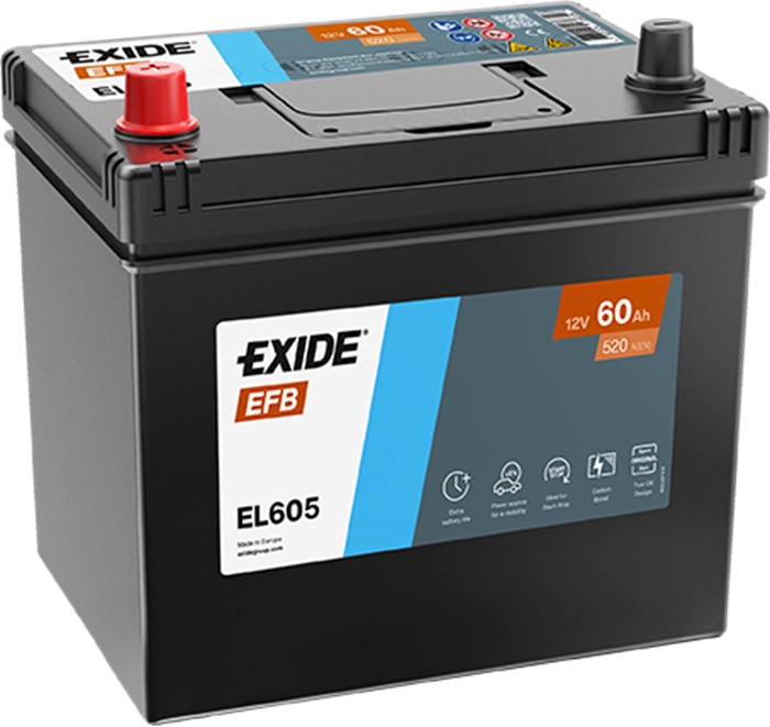Acumulatoar auto Exide Start-Stop EFB EL605