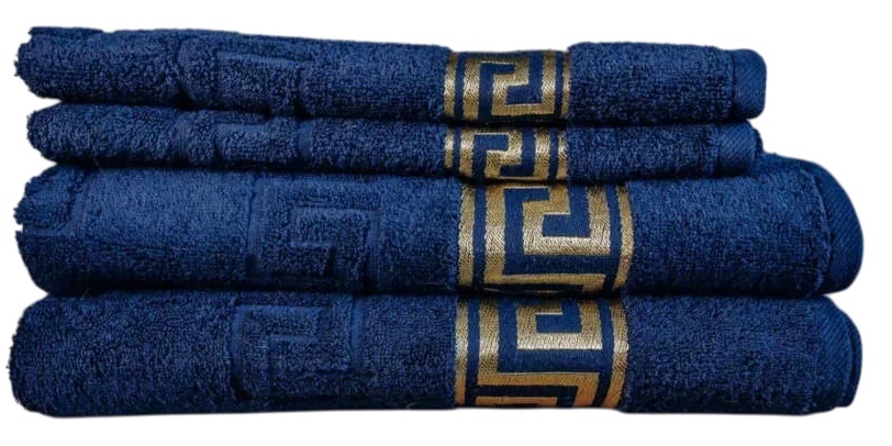 Prosop Bumbacel Greece 50x90 Blue Marine (5034_50x90_2150)