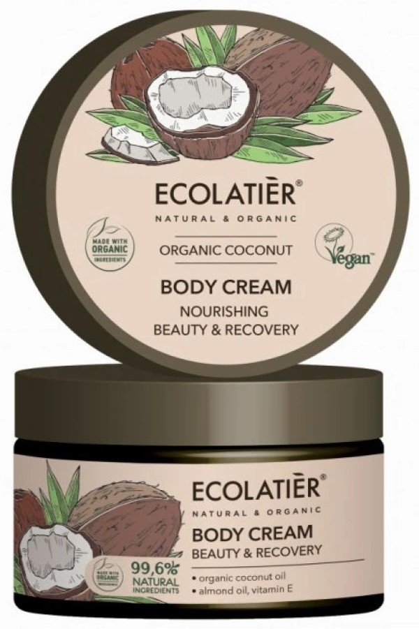 Cremă pentru corp Ecolatier Organic Coconut 250ml