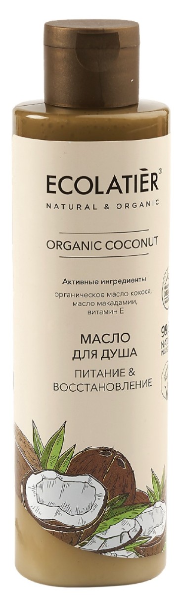 Gel de duș Ecolatier Organic Coconut Shower Oil 250ml
