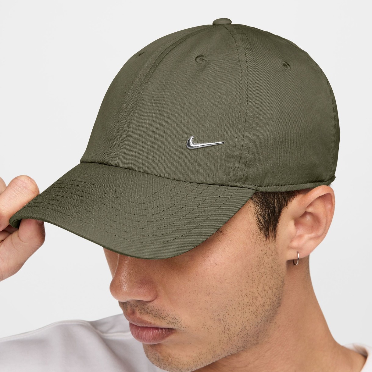 Chipiu Nike U Nk Df Club Cap U Cb Mtswsh L Medium Olive/Metallic Silver, s.M/L
