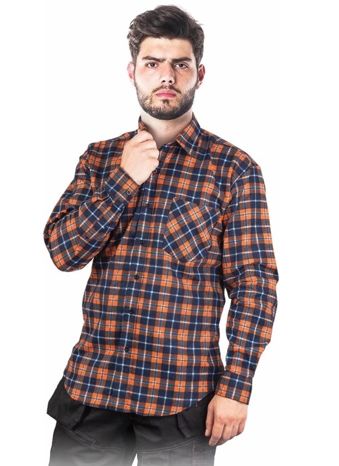 Мужская рубашка Reis KF GP  Dark Blue/Orange, s.L