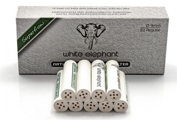 Filtre pentru pipe White Elephant Supermix 101390 9mm 20pcs