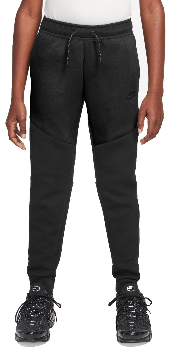 Pantaloni spotivi pentru copii Nike B Nsw Tch Flc Jggr Pd Black, s.S