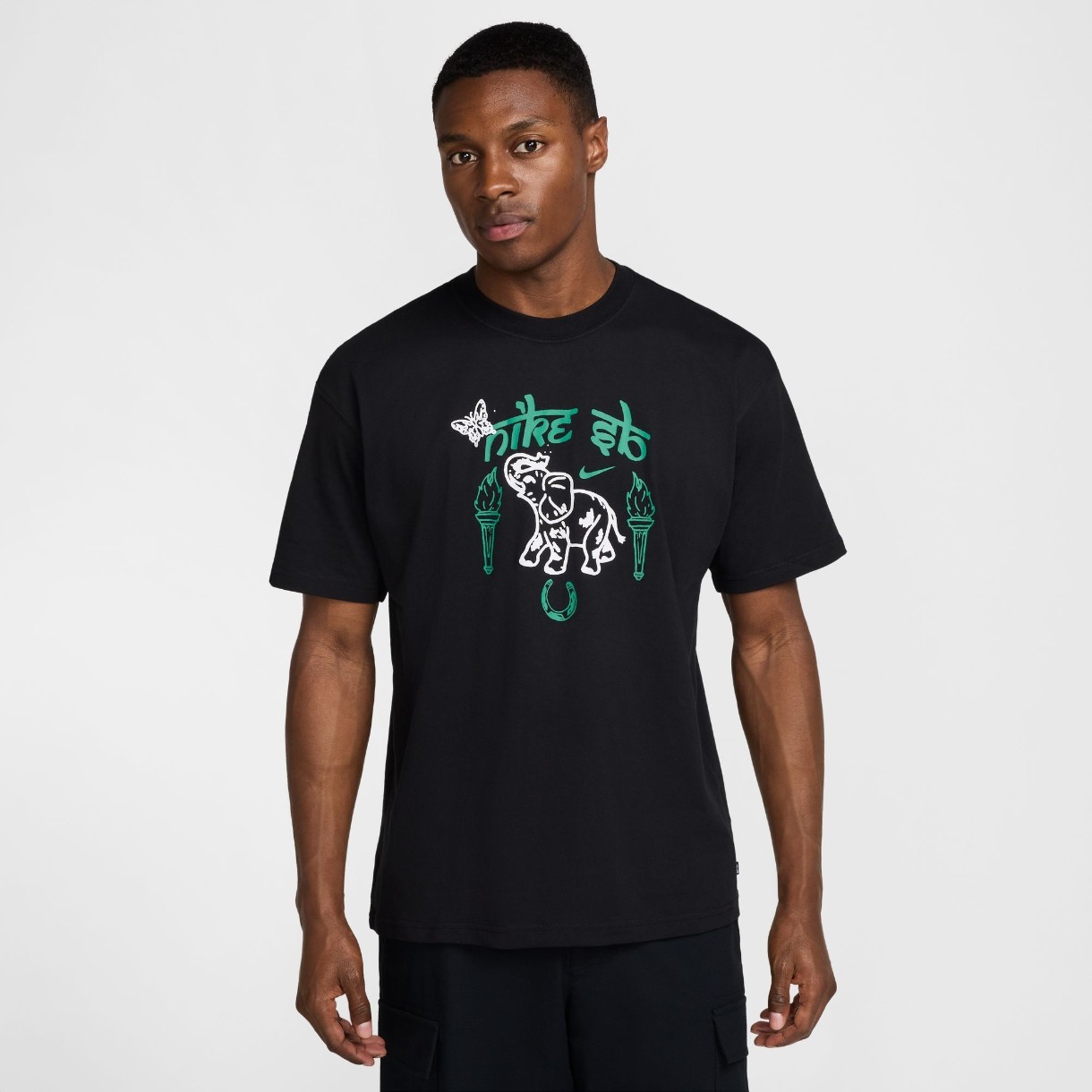 Мужская футболка Nike U Nk Sb Tee M90 Oc Elephant Black, s.L