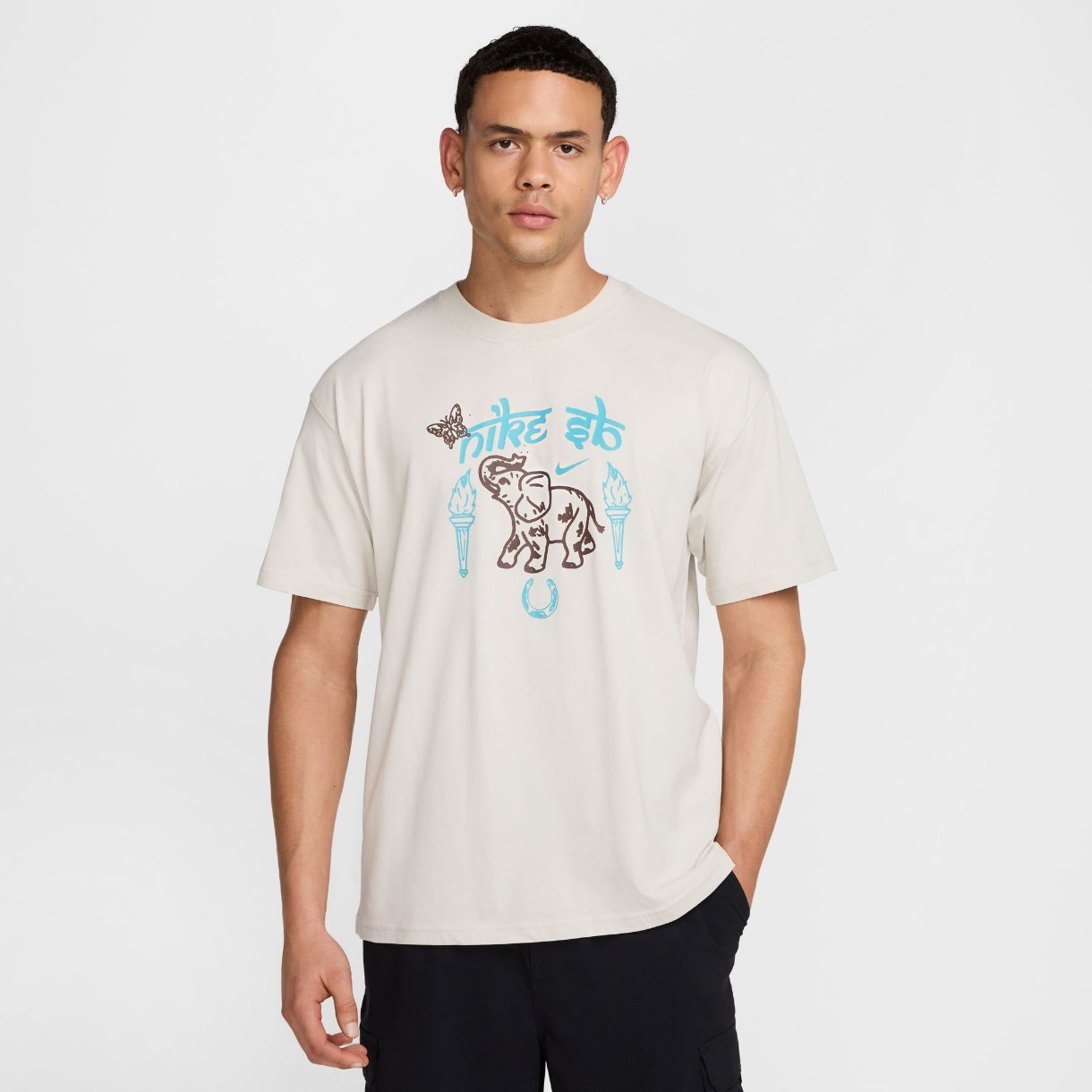 Мужская футболка Nike U Nk Sb Tee M90 Oc Elephant Light Bone, s.L
