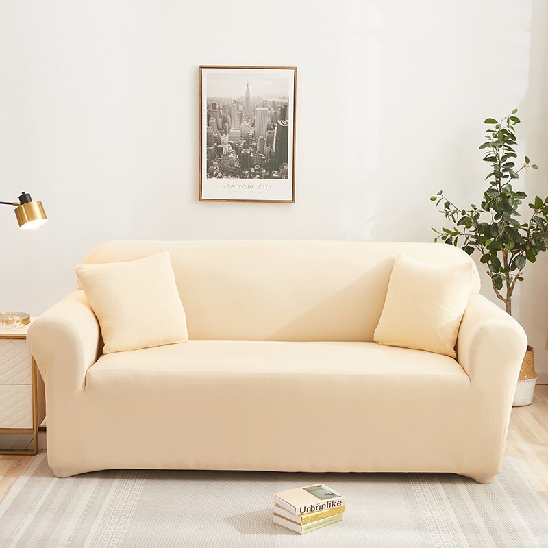Husa pentru canapea Relaxe Home Solid Sofa Cover 145-185cm Light Beige (020341)