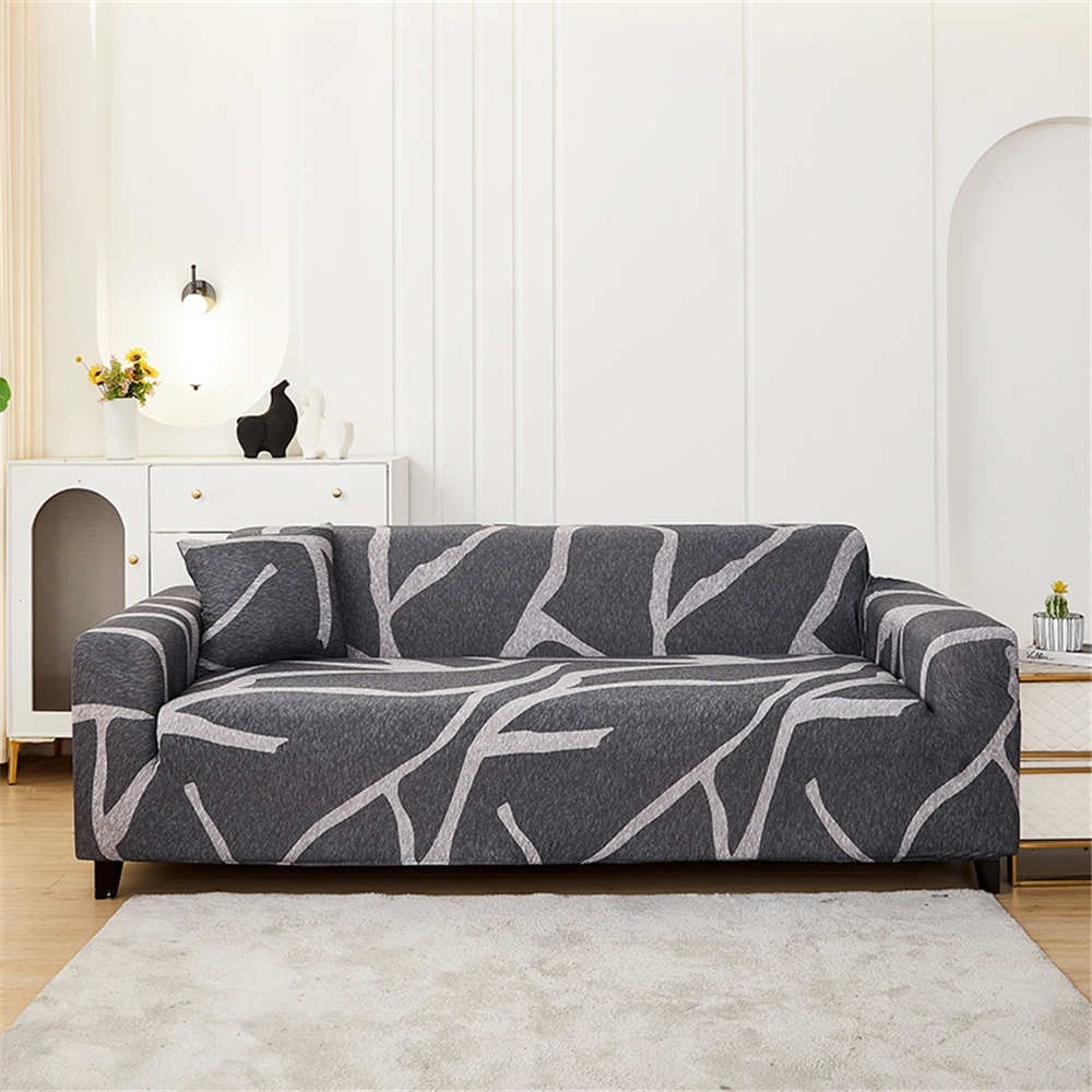 Husa pentru canapea Relaxe Home Solid Sofa Cover 90-140cm Grey Snaked (020364)