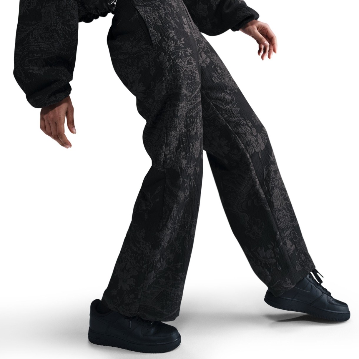 Pantaloni de damă Nike W Nsw Cllctn Jqrd Trk Pnt Black/Anthracite, s.L