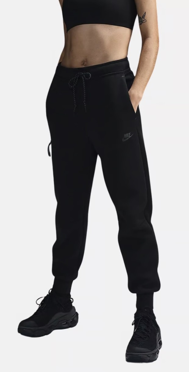 Pantaloni spotivi de dame Nike W Nsw Tch Flc Mr Jgger 2 Black, s.L