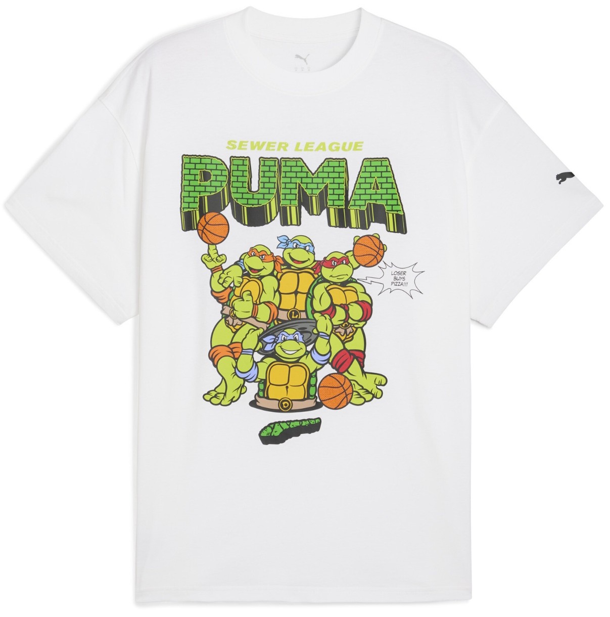 Tricou bărbătesc Puma X Tmnt Basketball Puma White, s.XXL
