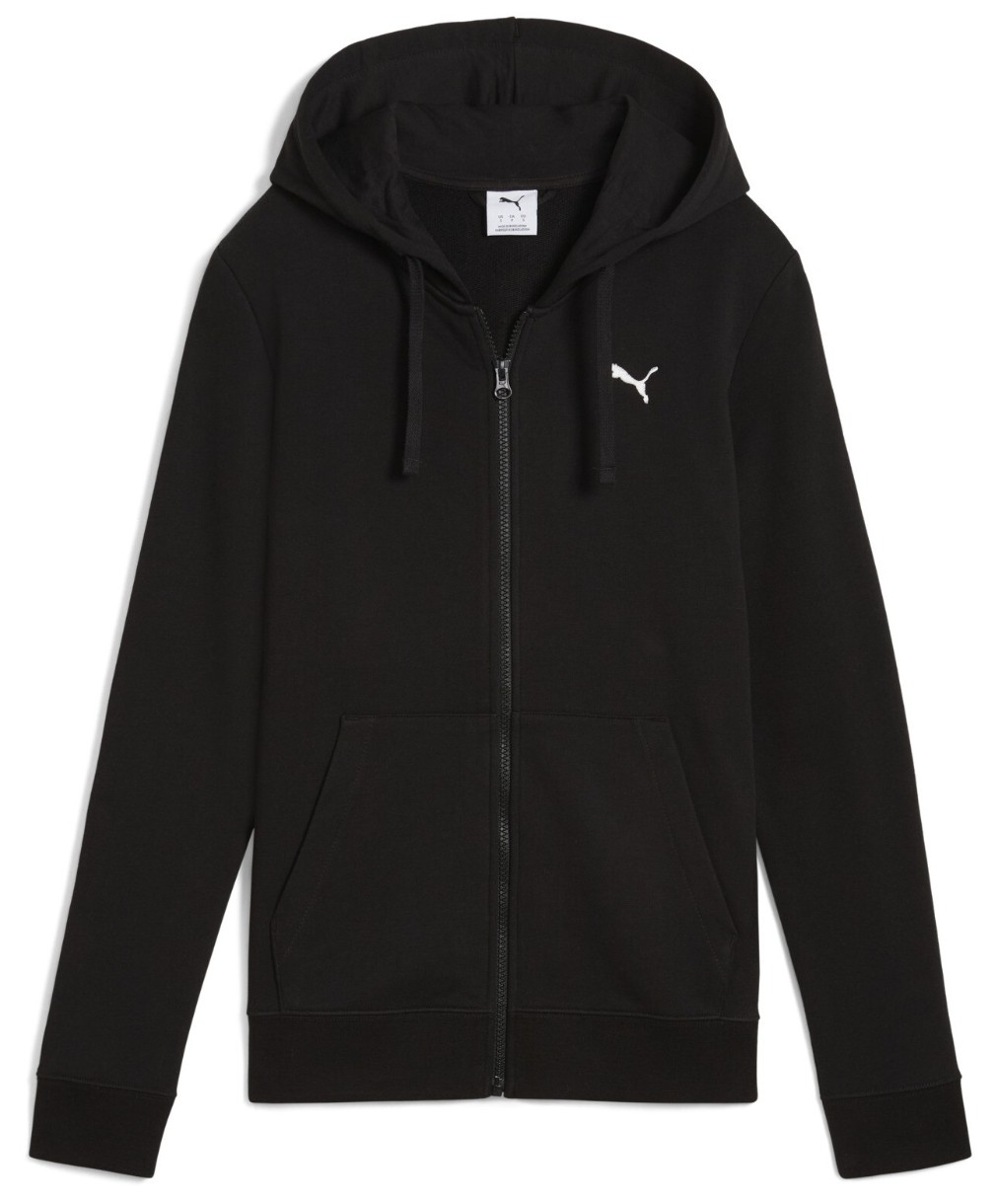 Женская толстовка Puma Ess Logo Full-Zip Hoodie Terry Puma Black, s.S