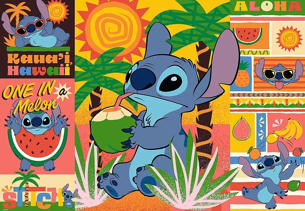 Puzzle Trefl 500 Holidays with Stitch (37483)