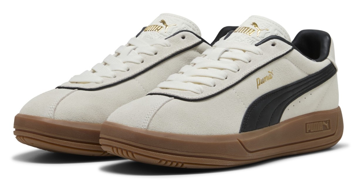 Кеды женские Puma Club Klassika Sd Warm White/Puma Black/Gold, s.37.5
