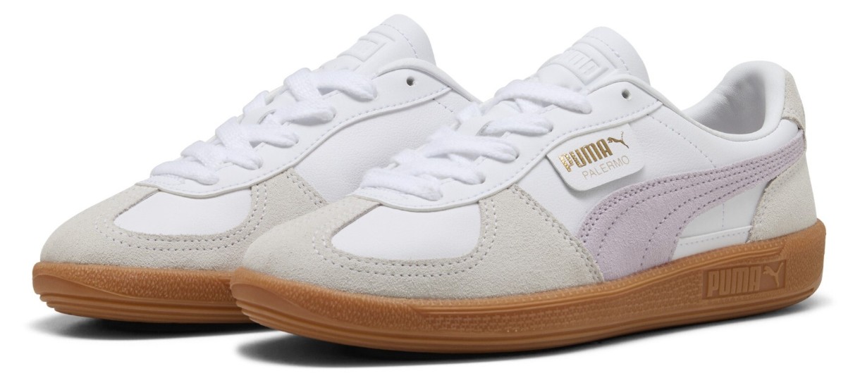 Ghete pentru dame Puma Palermo Leather Puma White/Lilac Frost, s.36