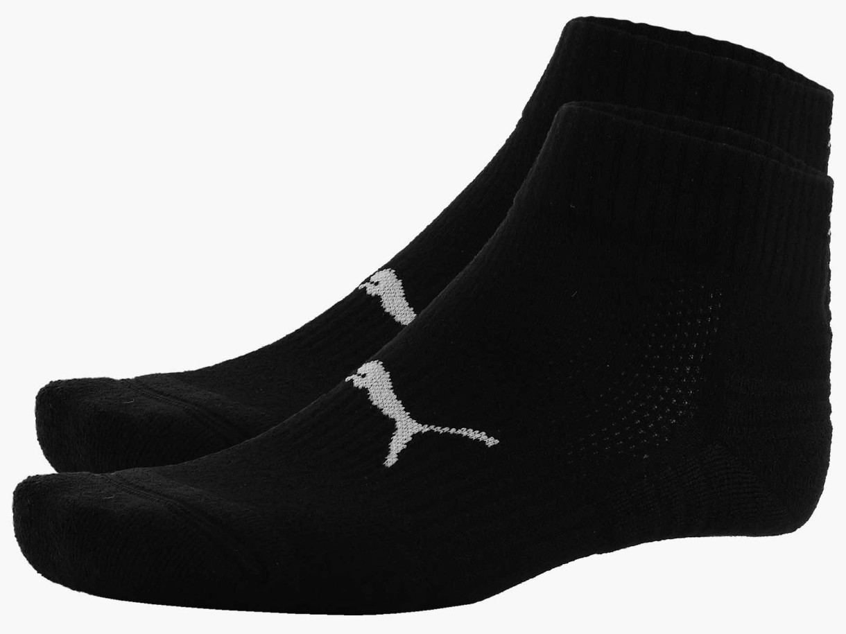 Детские носки Puma Sport Cushioned Quarter 2P Black 35-38