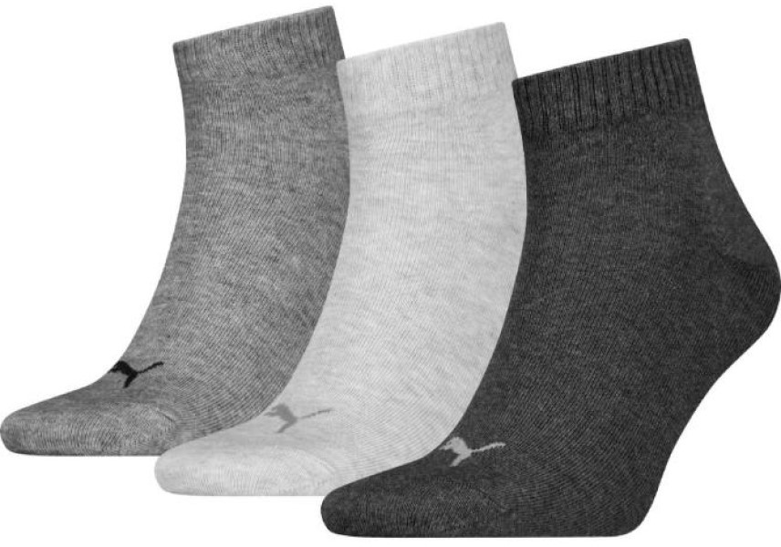 Детские носки Puma Unisex Quarter Plain 3P Anthraci/L Mel Grey/M Mel Grey, s.35-38