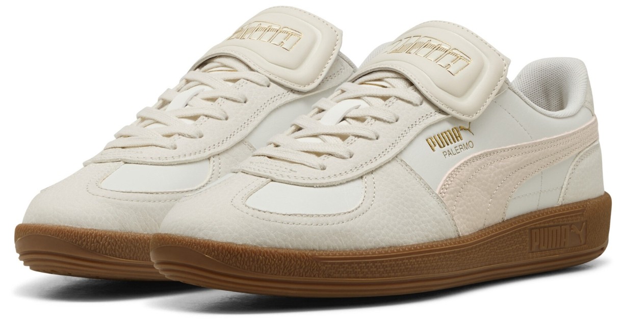 Ghete pentru bărbați Puma Palermo Premium Warm White/Alpine Snow, s.47