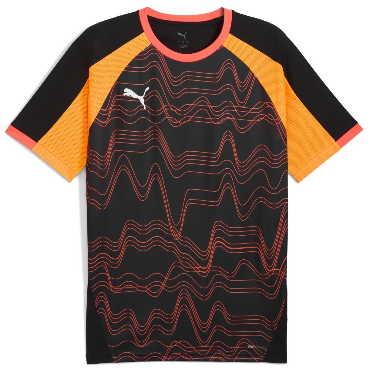 Tricou bărbătesc Puma Individualliga Graphic Jersey Puma Black/Glowing Red, s.S
