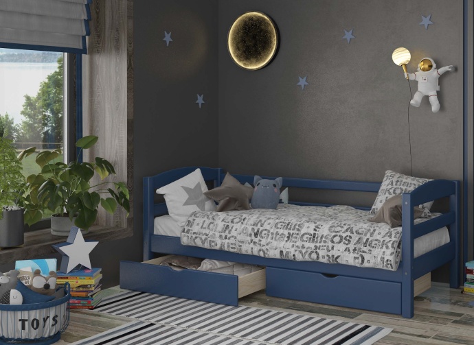 Детская кровать Poland Cicago Little2 90x200 Blue