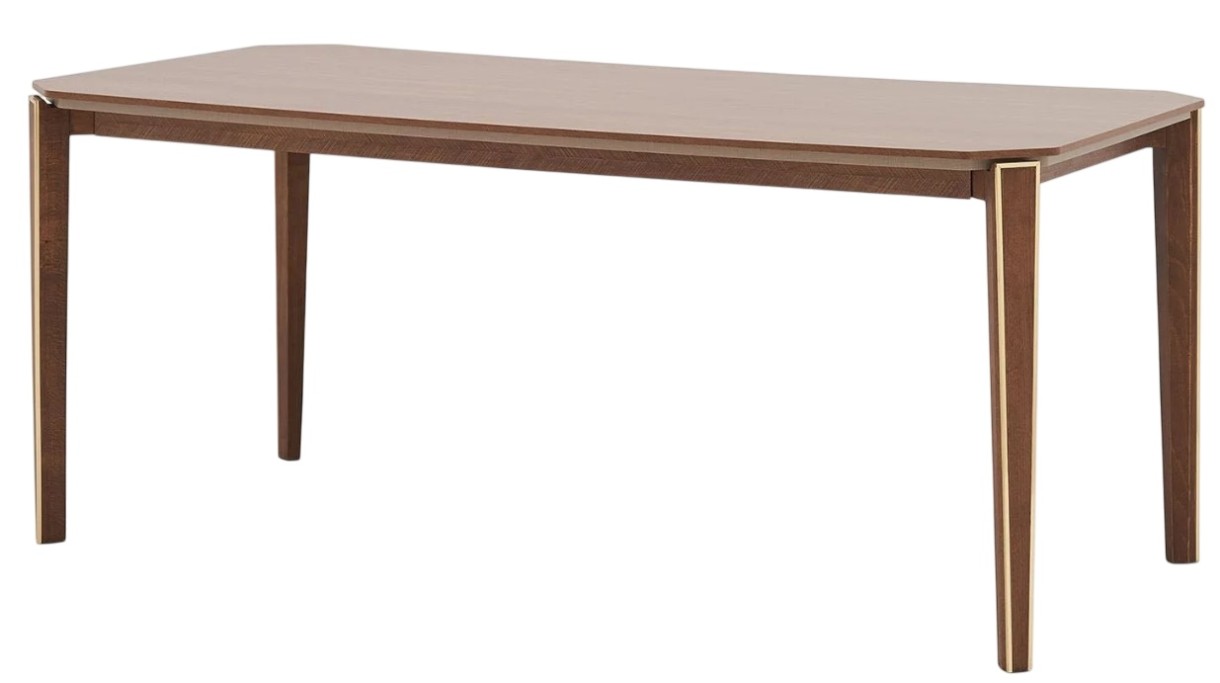 Обеденный стол Dogtas Likya 3200386275 Walnut/Gold