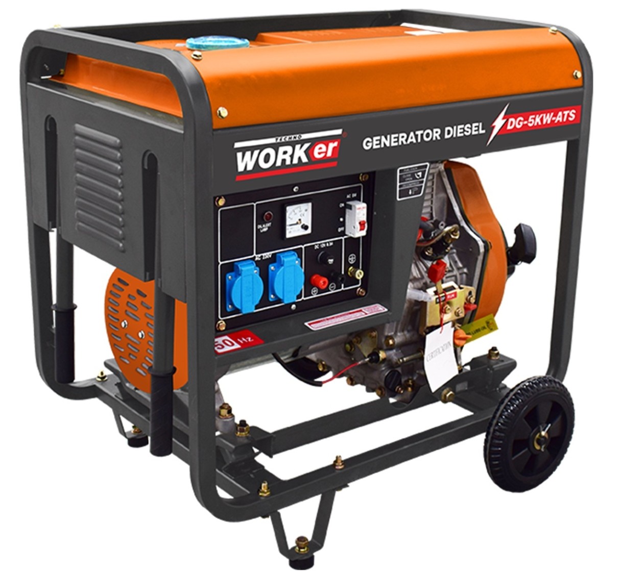 Электрогенератор TehnoWorker DG-5KW-ATS