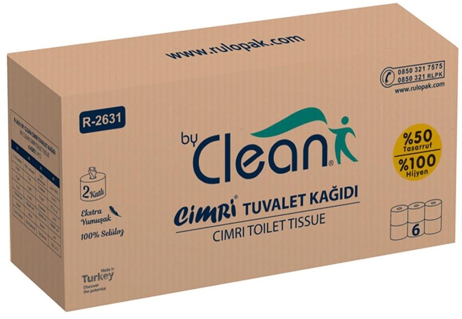 Hârtie pentru dispenser Rulopak Clean Cimri (300114) 6pcs