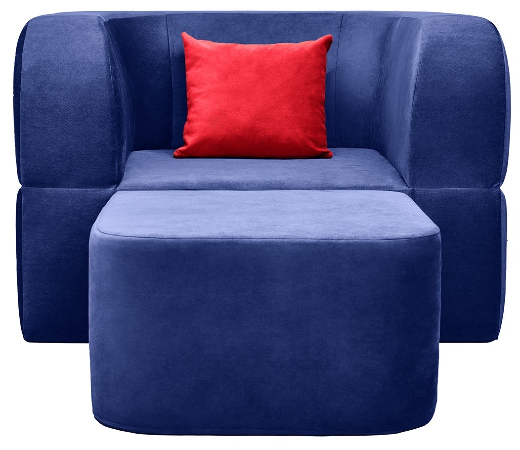 Fotoliu extensibil Edka Vega 120x200x40 M34 Dark Blue