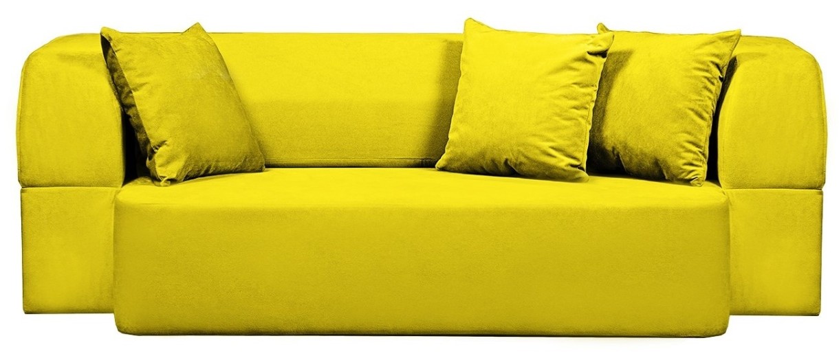 Canapea fără ramă Edka Meteor 180x140x40 M13 Sunny Yellow