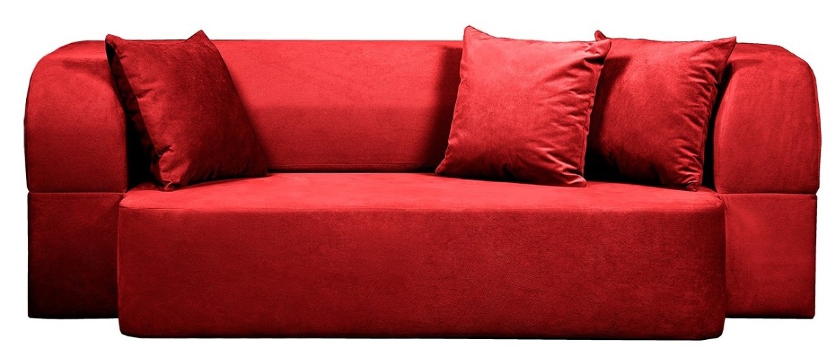 Бескаркасный диван Edka Meteor 200x160x40 M11 Red