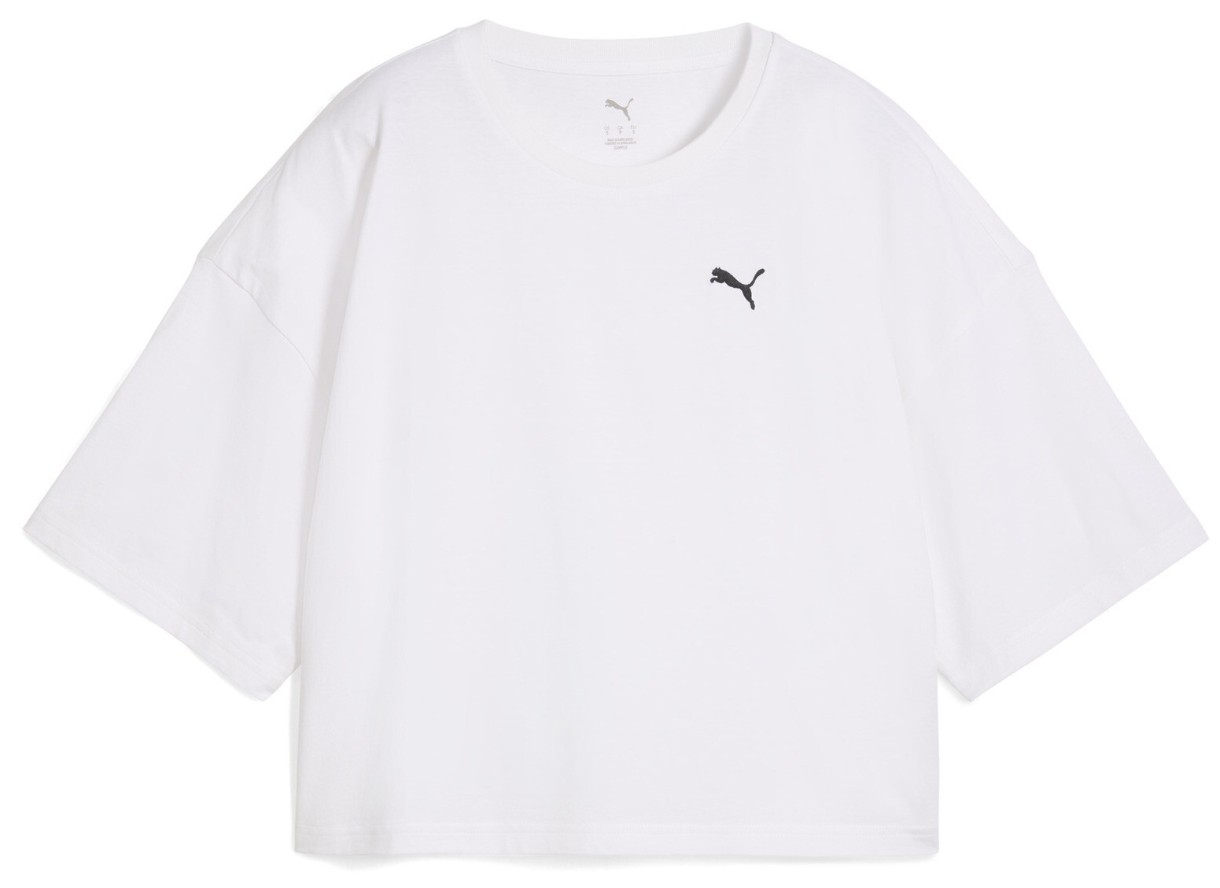 Tricou de dame Puma Wardrobe Ess Oversized Short Tee Puma White, s.M